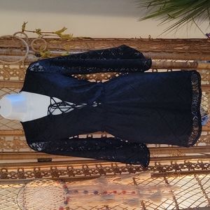 Peppermint brand black lace dress